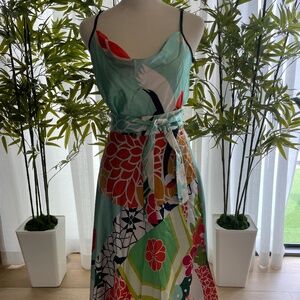 2-Piece Satin Tank/Wrap Skirt *reversible